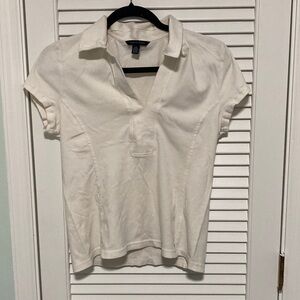 Tommy Hilfiger Off-White Polo Short Sleeve Top